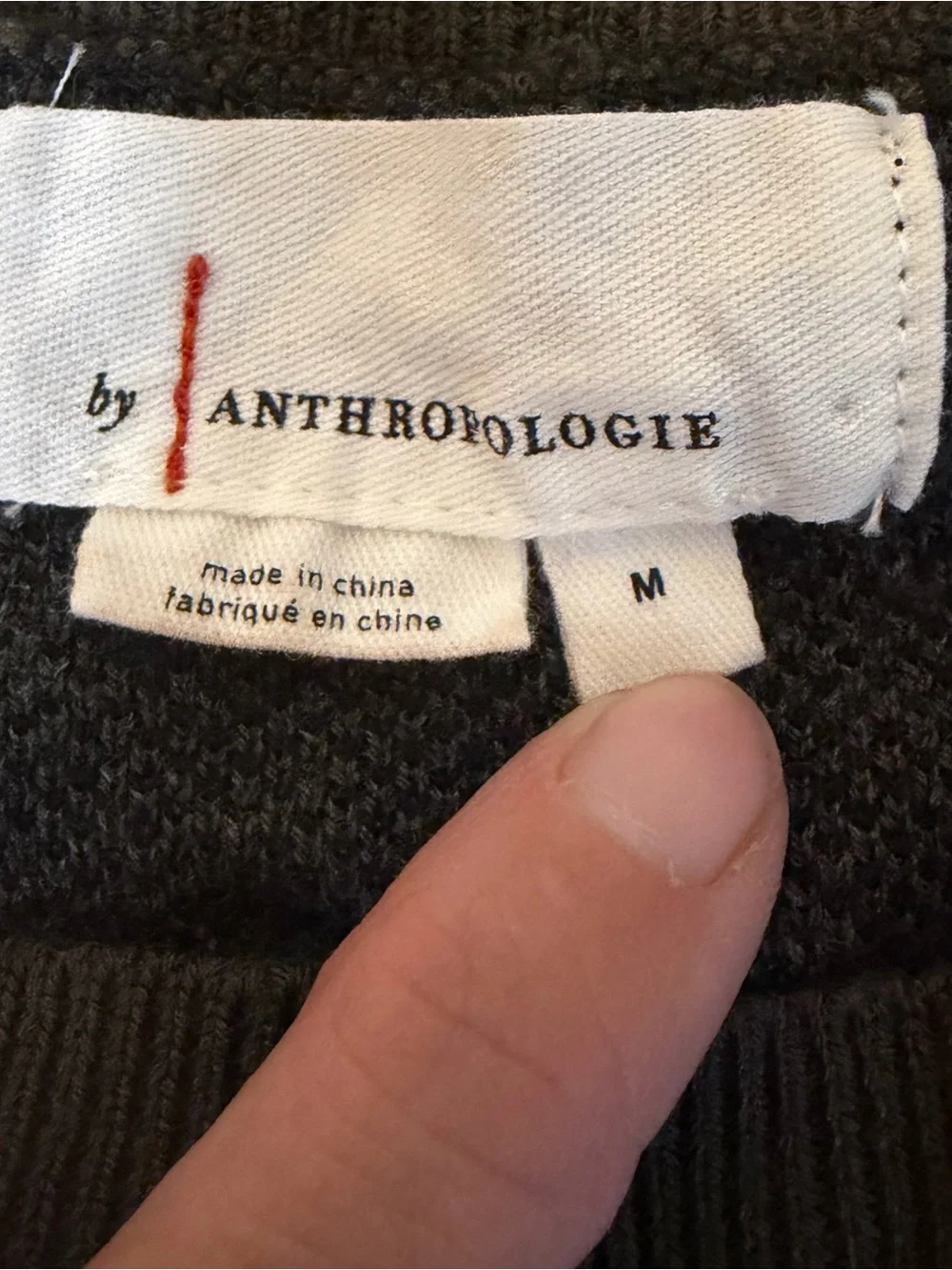 Ethan by Anthropologie Charcoal Green and Black Leopard-Print Crewneck Sweater - Picture 4 of 5